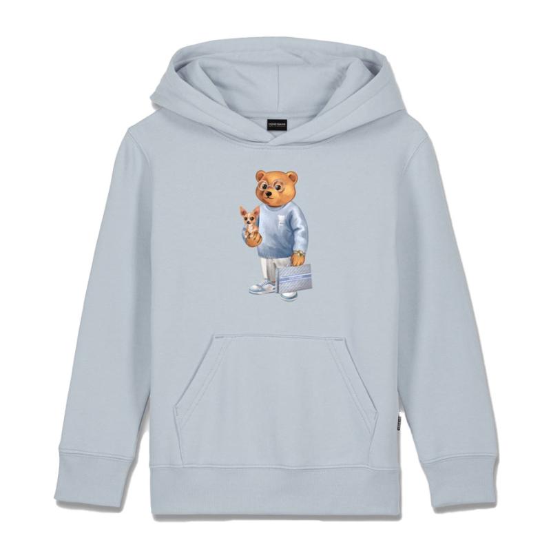 BARON FILOU - Sweat capuche Chihuahua ciel