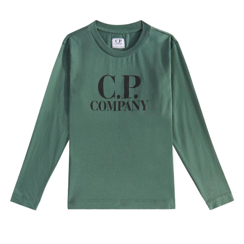 CP COMPANY UNDERSIXTEEN - Tee shirt manches longues vert  - SOLDES