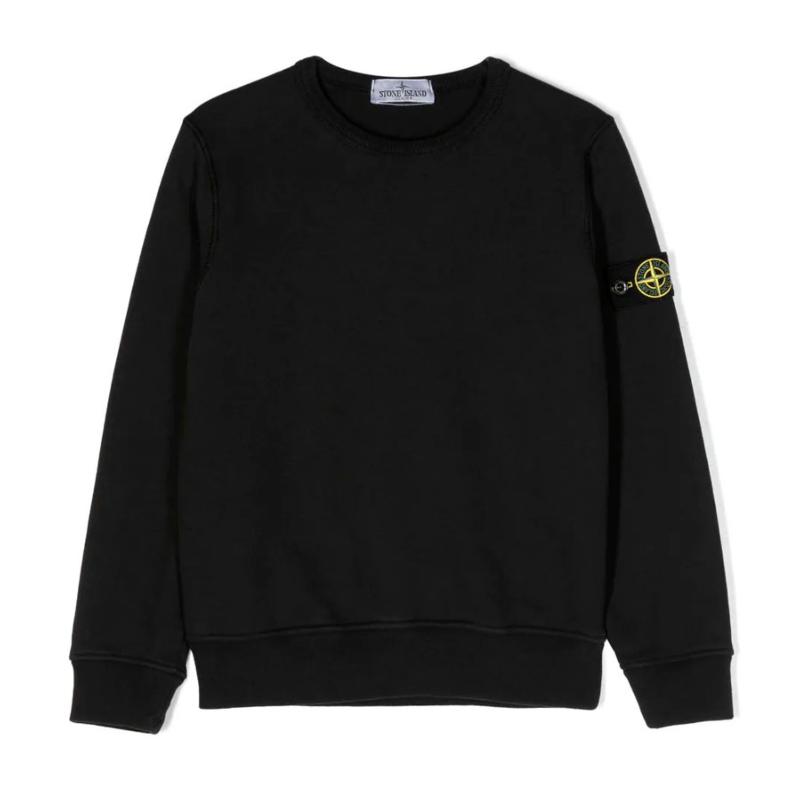 STONE ISLAND JUNIOR - Sweat noir