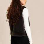 LABDIP - Veste mink Baci en fausse fourrure carbone 