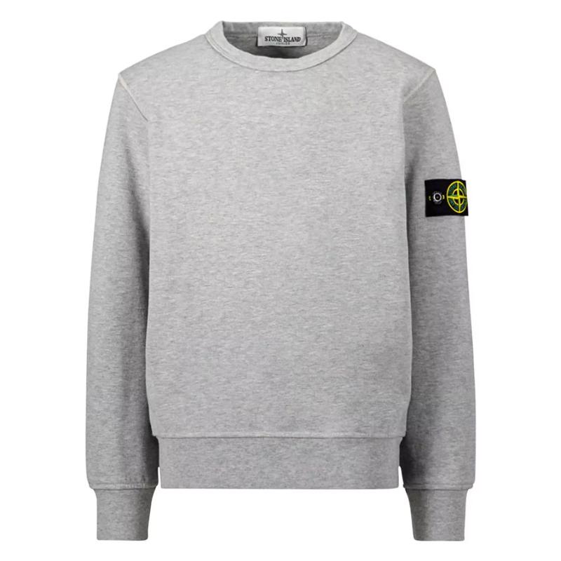 STONE ISLAND JUNIOR - Sweat gris 