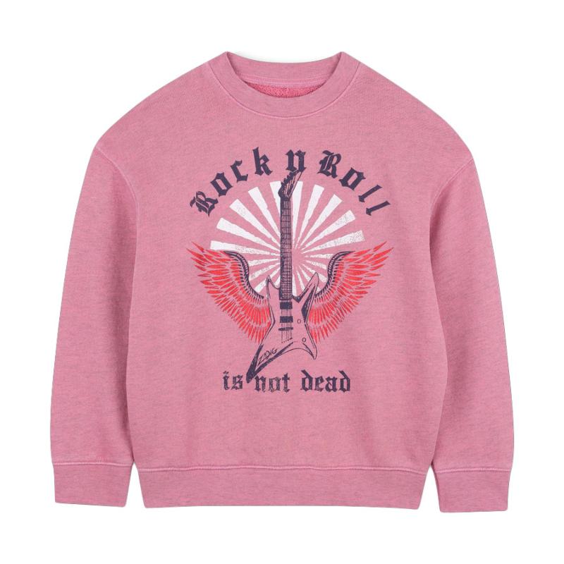 ZADIG & VOLTAIRE - Sweat Rock n' roll vieux rose 