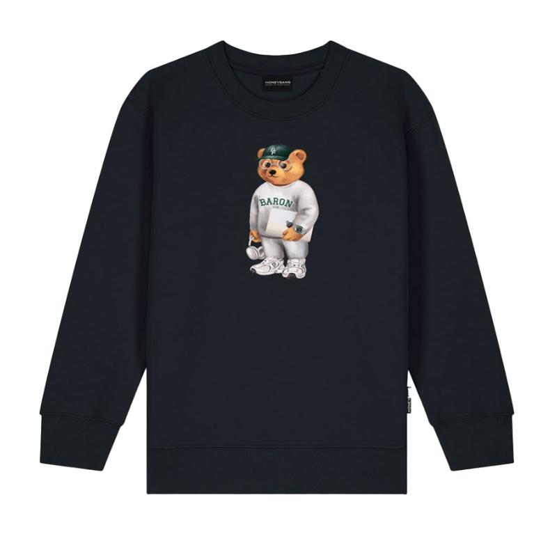 BARON FILOU - Sweat Honeygang Étudiant noir