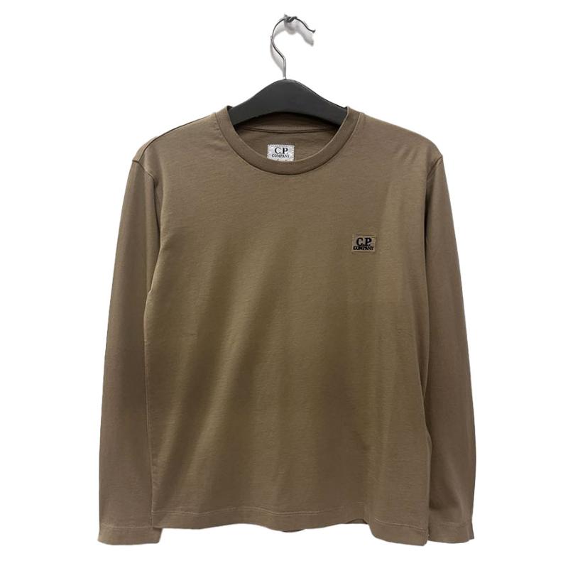 CP COMPANY UNDERSIXTEEN - Tee shirt camel manches longues  