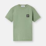 stone island junior - Tshirt logo patch anis