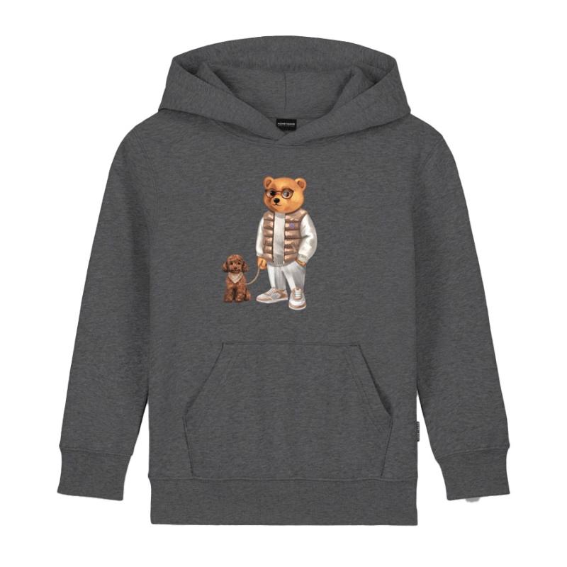 BARON FILOU - Sweat capuche Caniche gris 