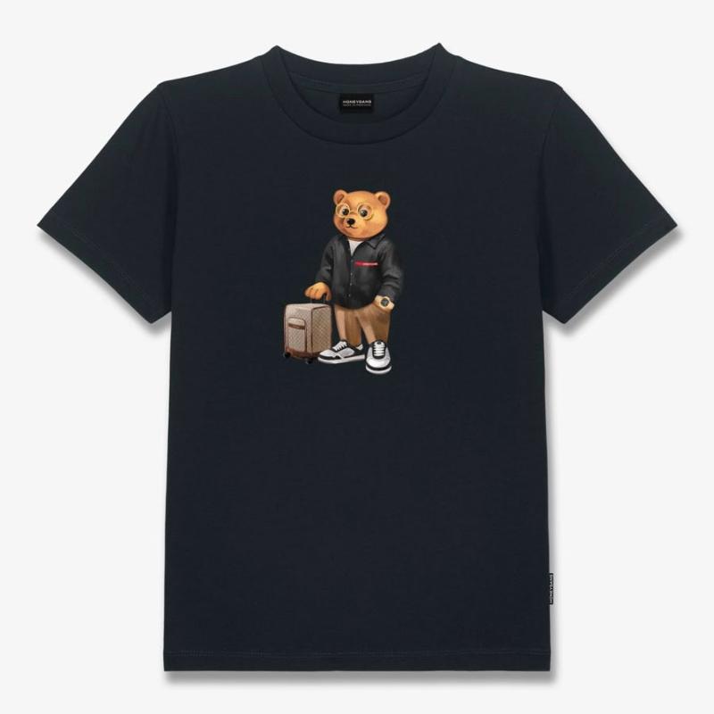 BARON FILOU - Tee shirt gris jetset noir