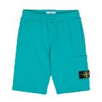STONE ISLAND - Bermuda en molleton turquoise
