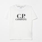 CP COMPANY UNDERSIXTEEN - Tee shirt blanc avec logo 
