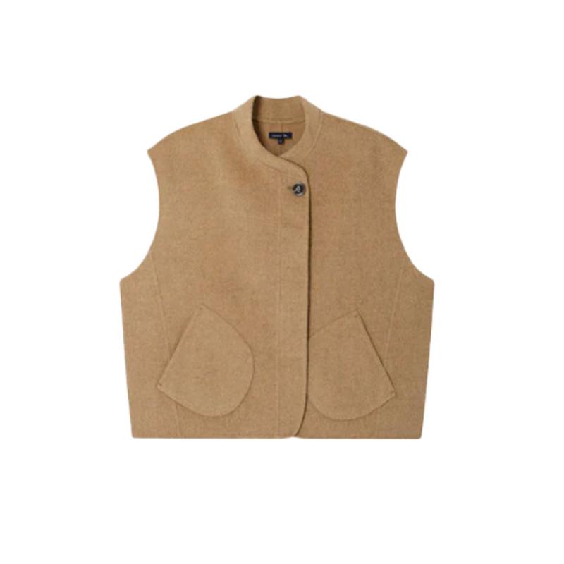 SOEUR - Veste sans manches Adeline beige chiné 