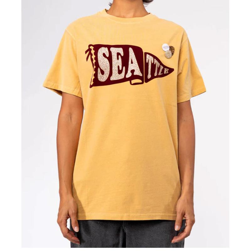 NEWTONE BRAND - Tee shirt trucker Prennant moutarde