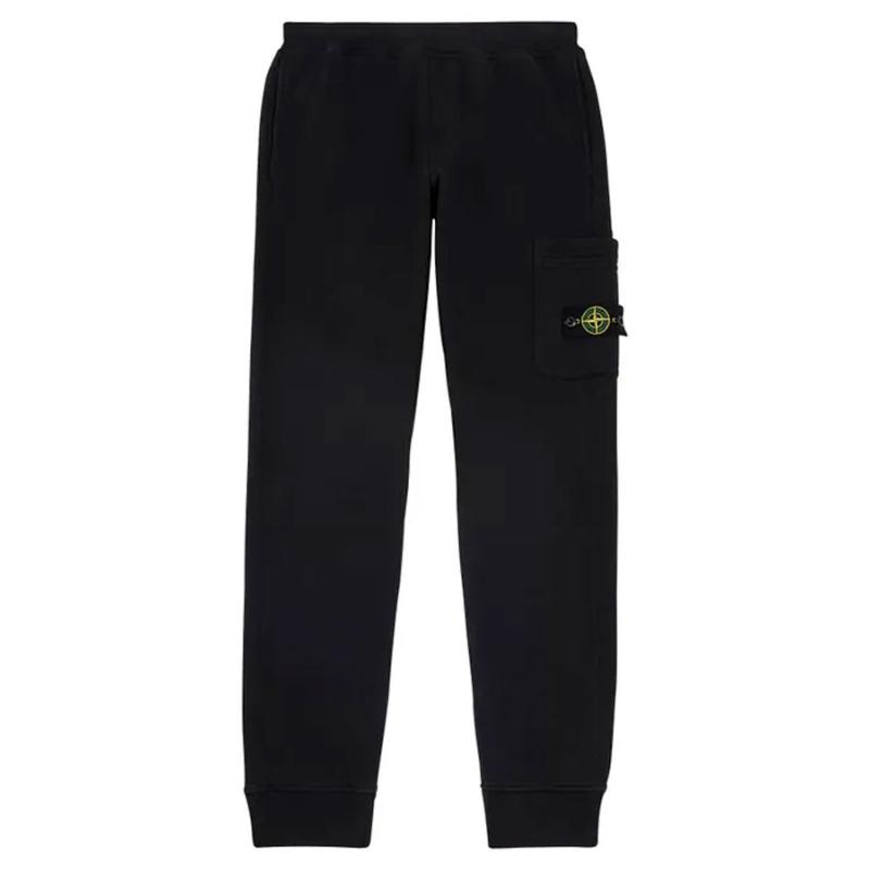 STONE ISLAND JUNIOR - Pantalon en molleton noir