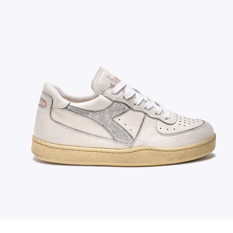 DIADORA HERITAGE - Baskets low silver  - SOLDES