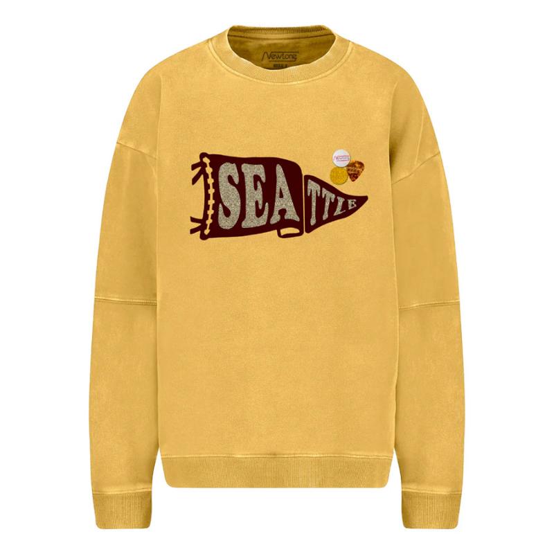 NEWTONE BRAND - Sweat Roller prennant moutarde