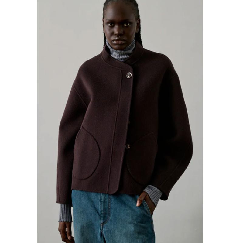SOEUR - Veste Windsor aubergine 