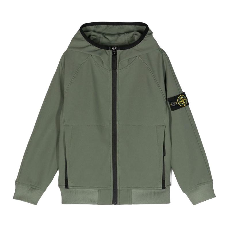 STONE ISLAND - Veste soft shell kaki 