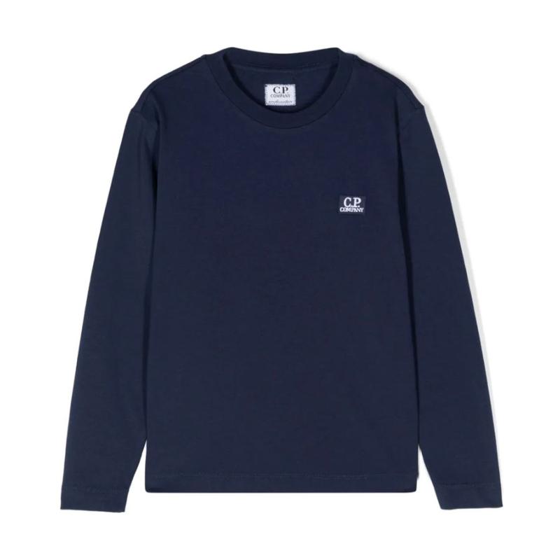 CP COMPANY UNDERSIXTEEN - Tee shirt manches longues bleu - SOLDES 