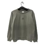 CP COMPANY UNDERSIXTEEN - Sweat taupe logo brodé 