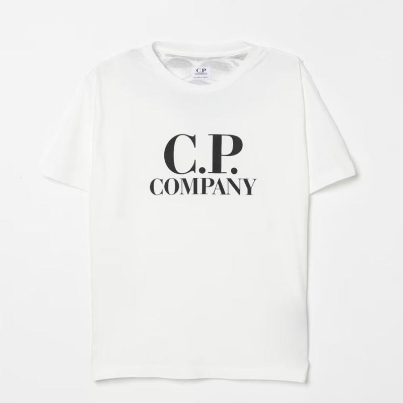 CP COMPANY UNDERSIXTEEN - Tee shirt blanc avec logo 