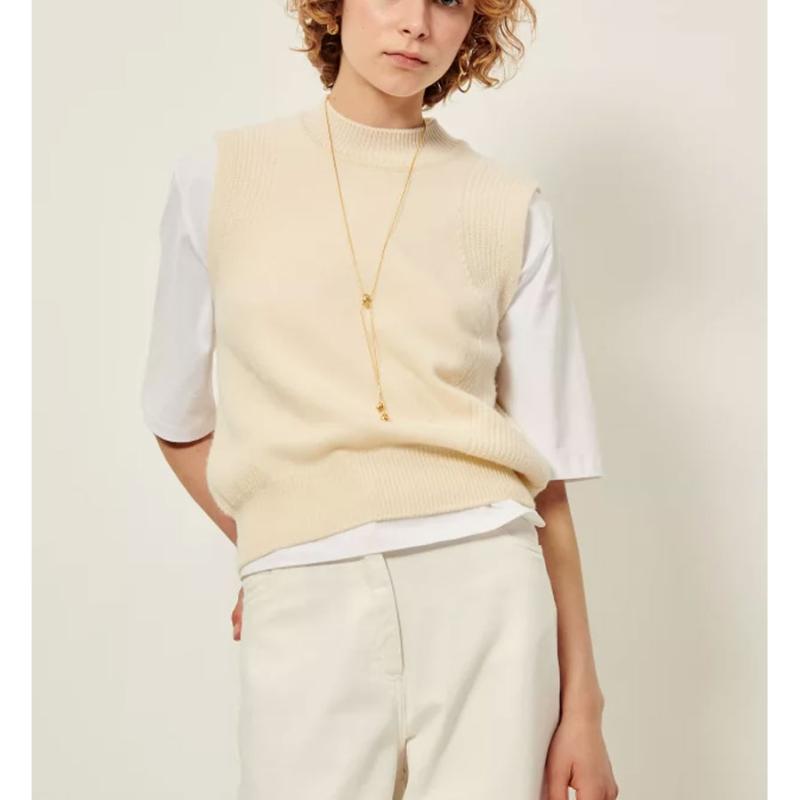 SESSUN - Pull sans manches Baynino écru 