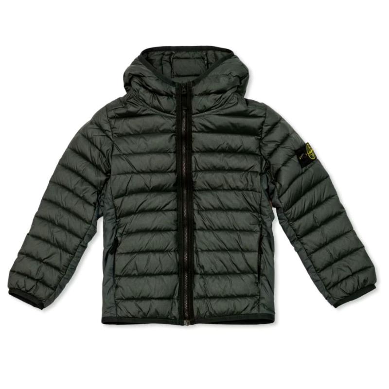 STONE ISLAND JUNIOR - Doudoune fine sapin 