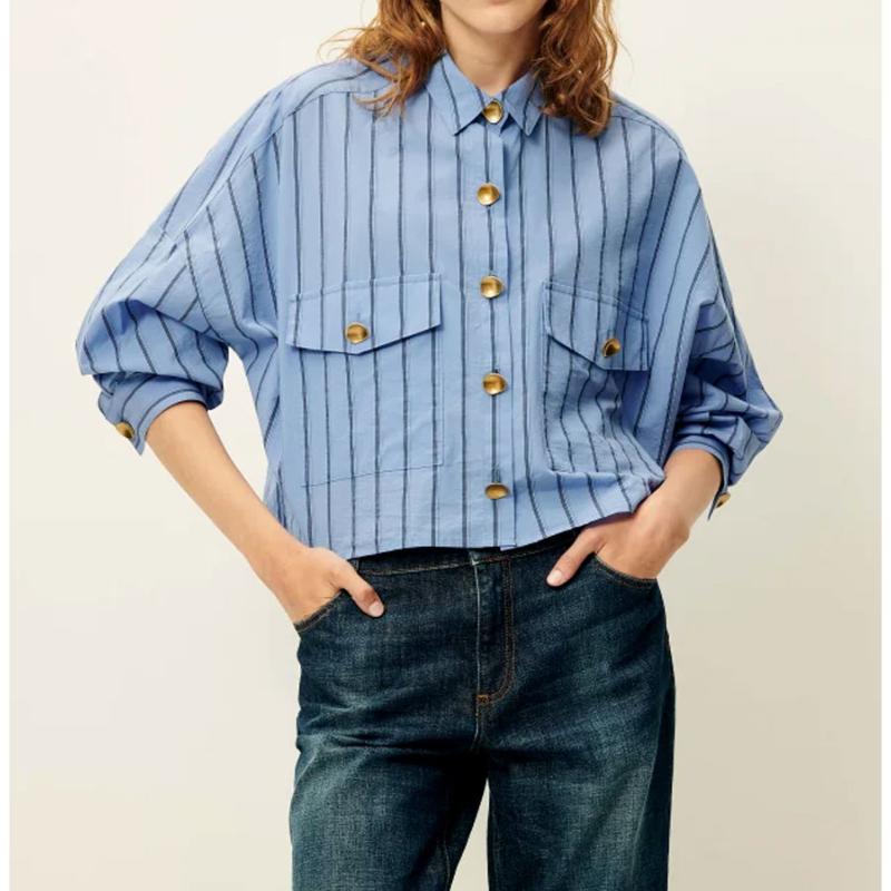 SESSUN - Chemise bleu Balanca