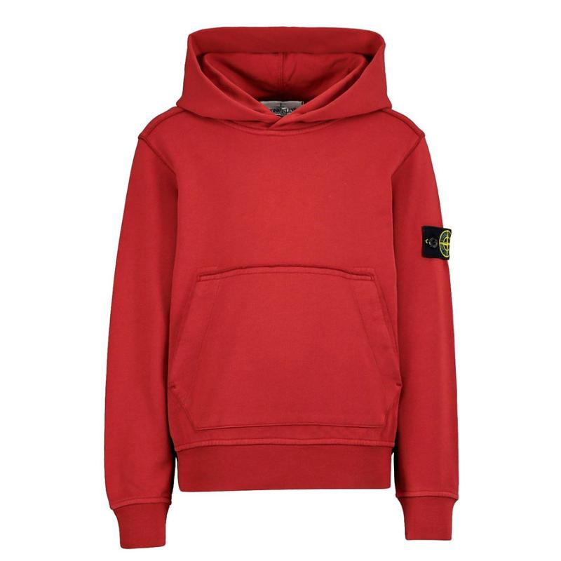 STONE ISLAND - Hoodie rouge -  SOLDES