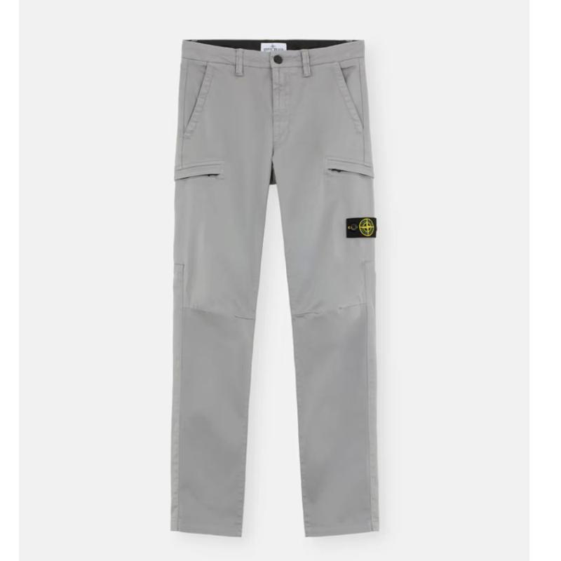 STONE ISLAND JUNIOR - Pantalon cargo noir