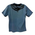CP COMPANY UNDERSIXTEEN - Tee shirt bleu avec logo