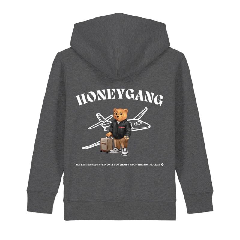 BARON FILOU - Sweat capuche Jetset gris