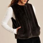 LABDIP - Veste mink Baci en fausse fourrure carbone 