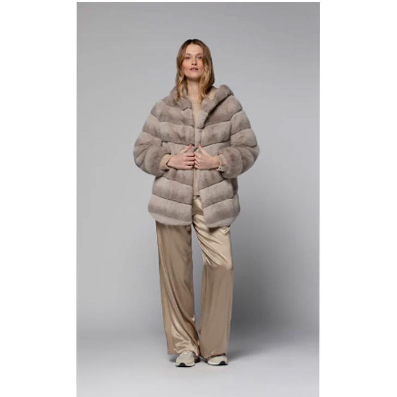 Max & Moi - Manteau Mimi en fausse fourrure 