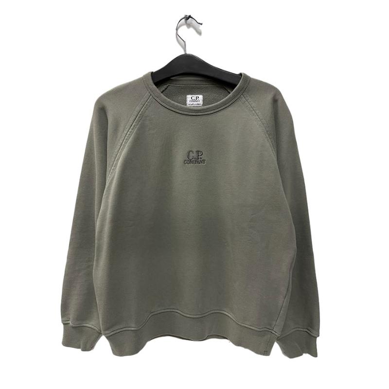 CP COMPANY UNDERSIXTEEN - Sweat taupe logo brodé 