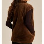 LABDIP - Gilet en fausse fourrure coffee Bianca