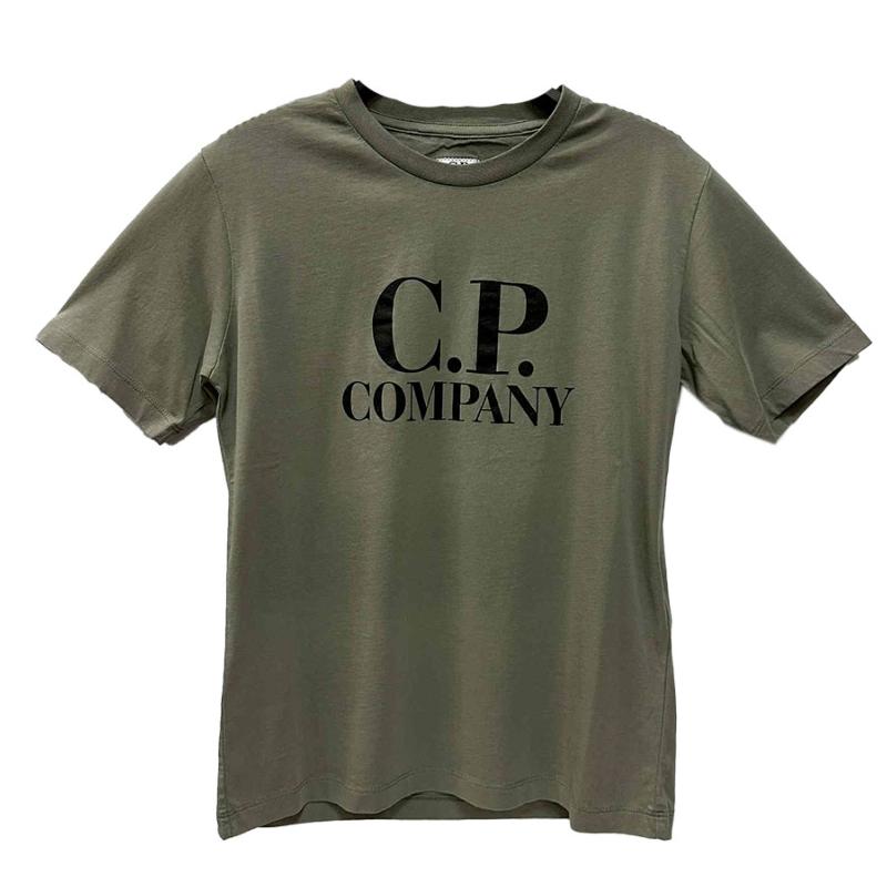 CP COMPANY UNDERSIXTEEN - Tee shirt forêt avec logo 