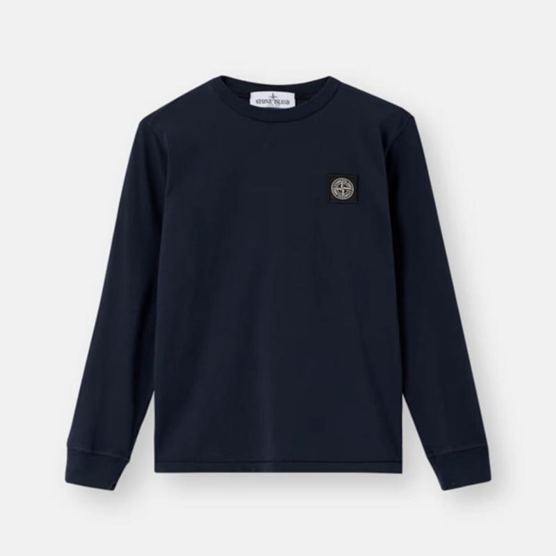 STONE ISLAND - Tee shirt manches longues éclipse 