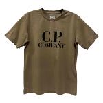 CP COMPANY UNDERSIXTEEN - Tee shirt tan avec logo 