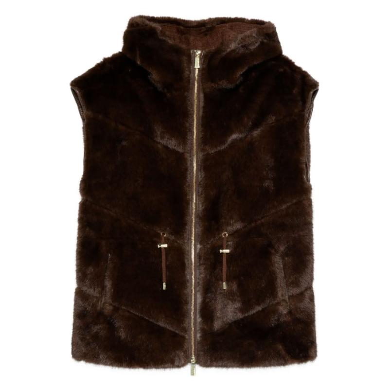 MAX & MOI - Gilet Valora chocolat 