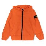 STONE ISLAND JUNIOR - Cardigan zippé orange