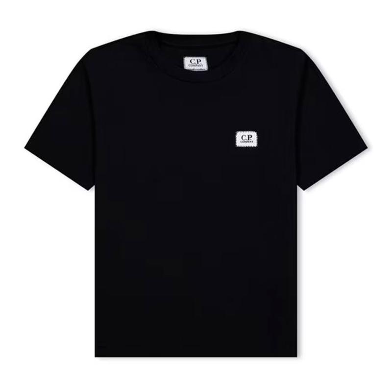 CP COMPANY UNDERSIXTEEN - Tee shirt logo patch noir 