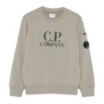 CP COMPANY UNDERSIXTEEN - Sweat taupe avec logo 