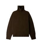 SOEUR - Pull colmontant William chocolat 