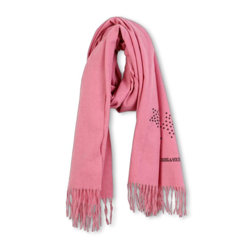Zadig & Voltaire - Grande Écharpe rose 