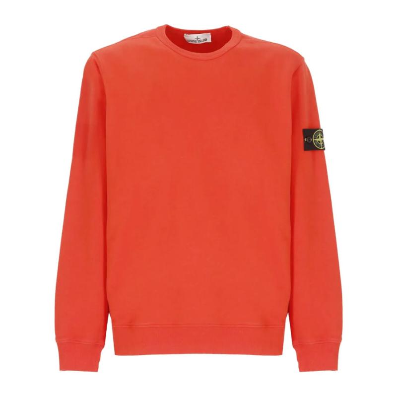 STONE ISLAND JUNIOR - Sweat orange